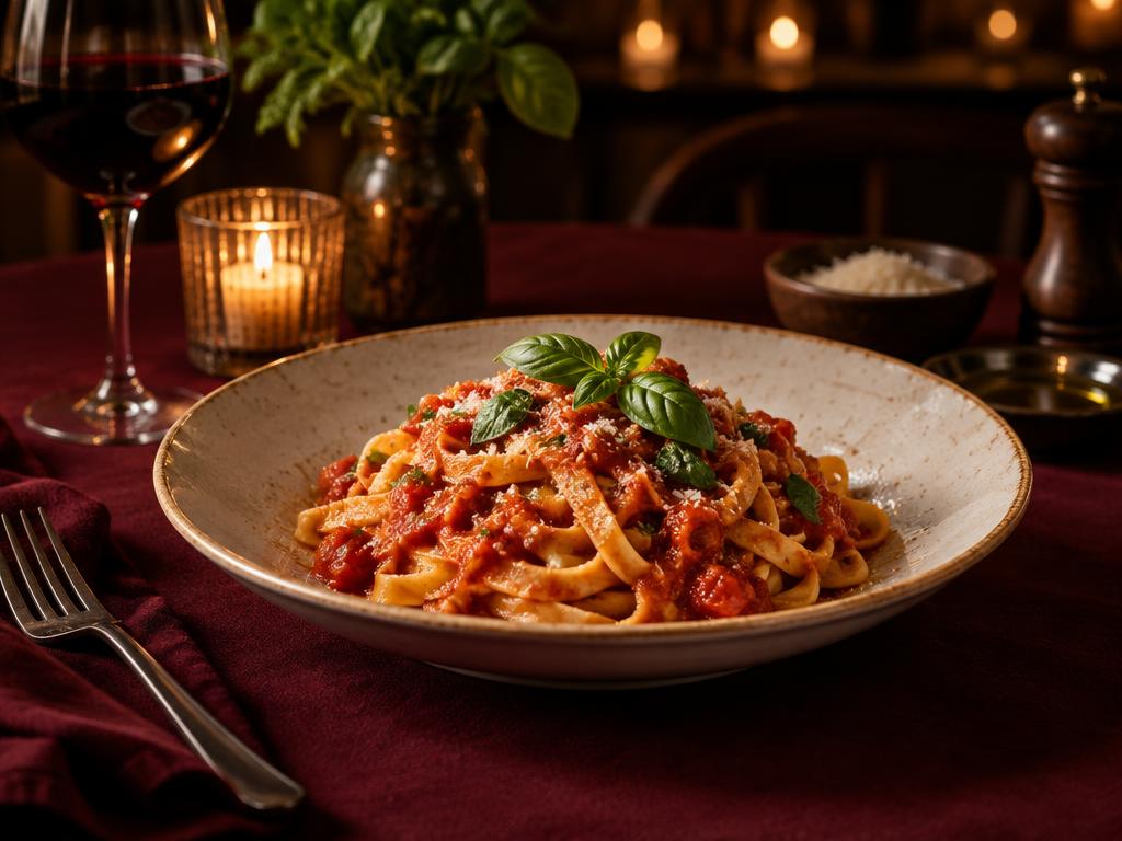 Voorbeeldwebsite van Italiaans restaurant Trattoria Luca op een laptop